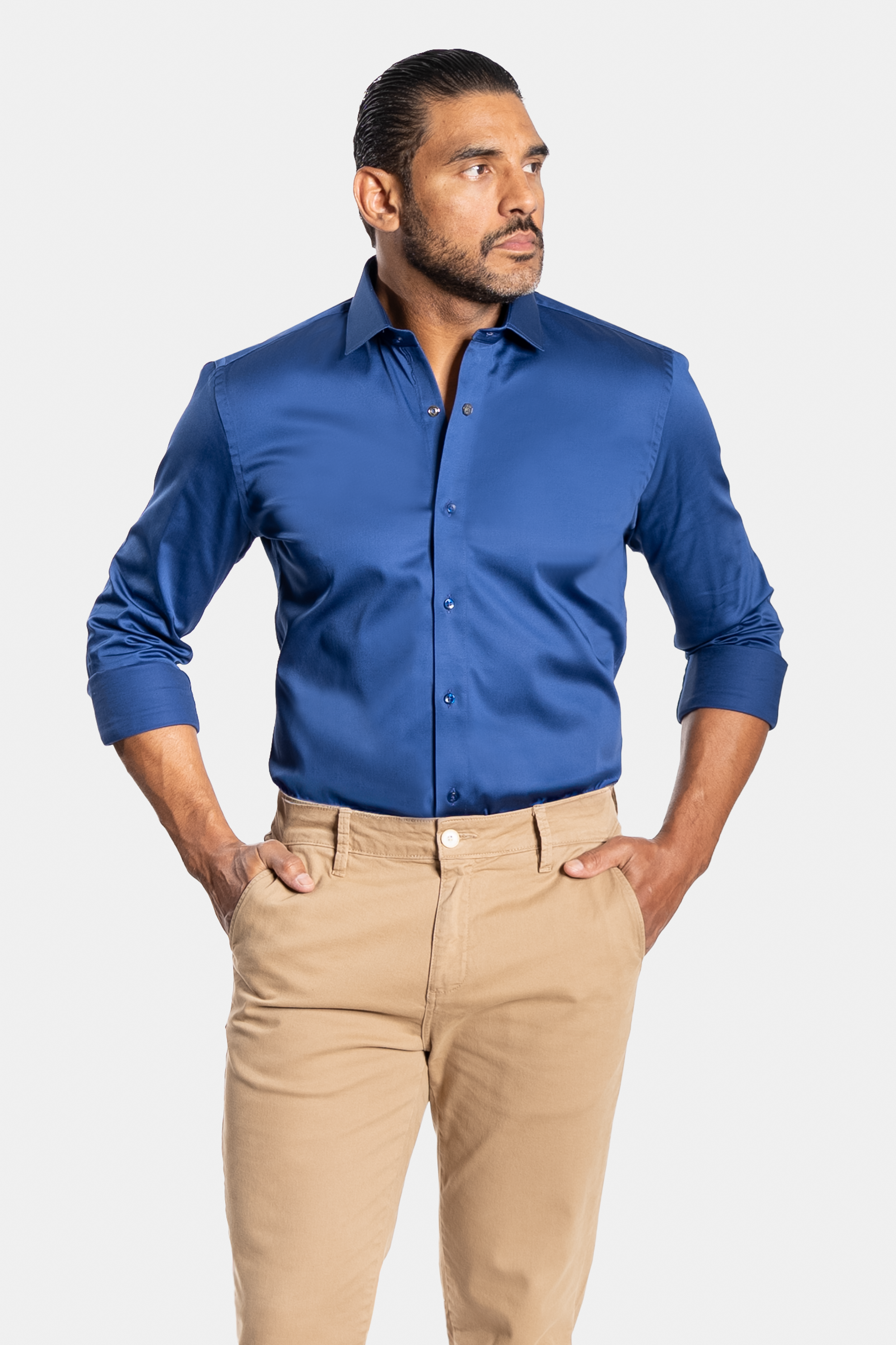 CAMISA ACETINADA LEONE