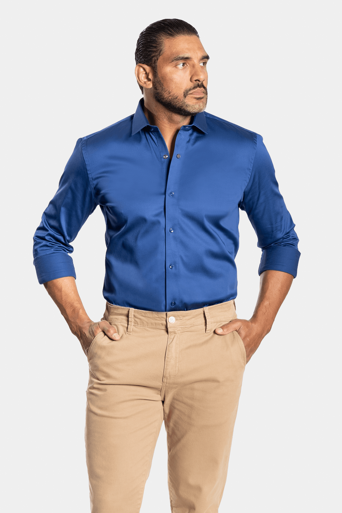 CAMISA ACETINADA LEONE