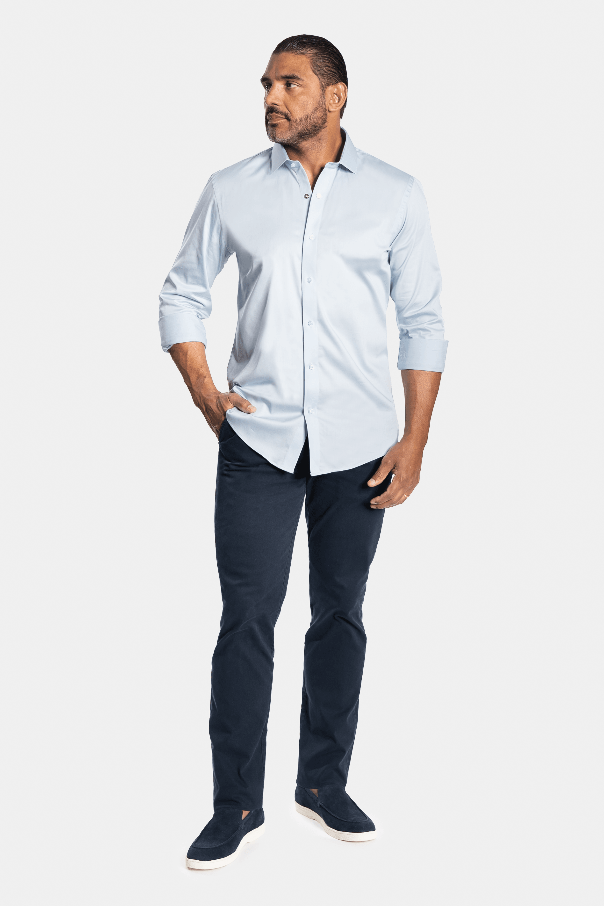 CAMISA ACETINADA LEONE