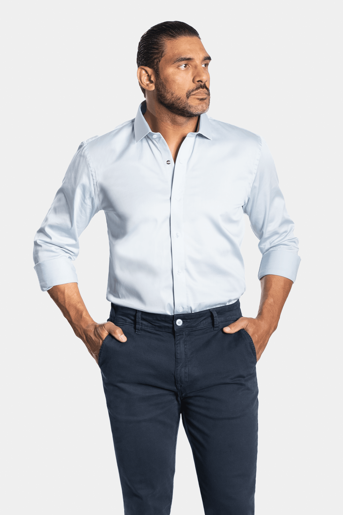 CAMISA ACETINADA LEONE