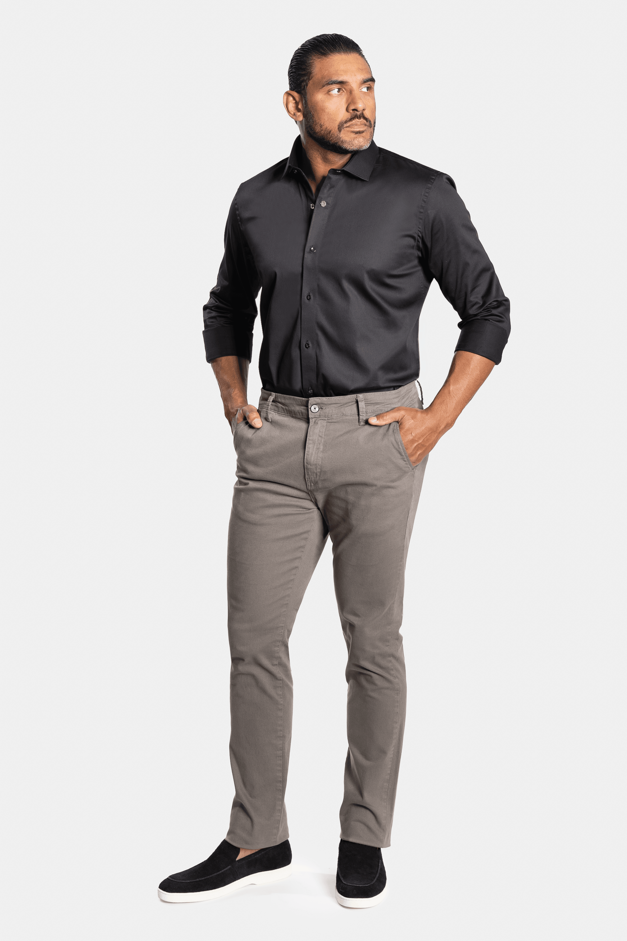 CAMISA ACETINADA LEONE