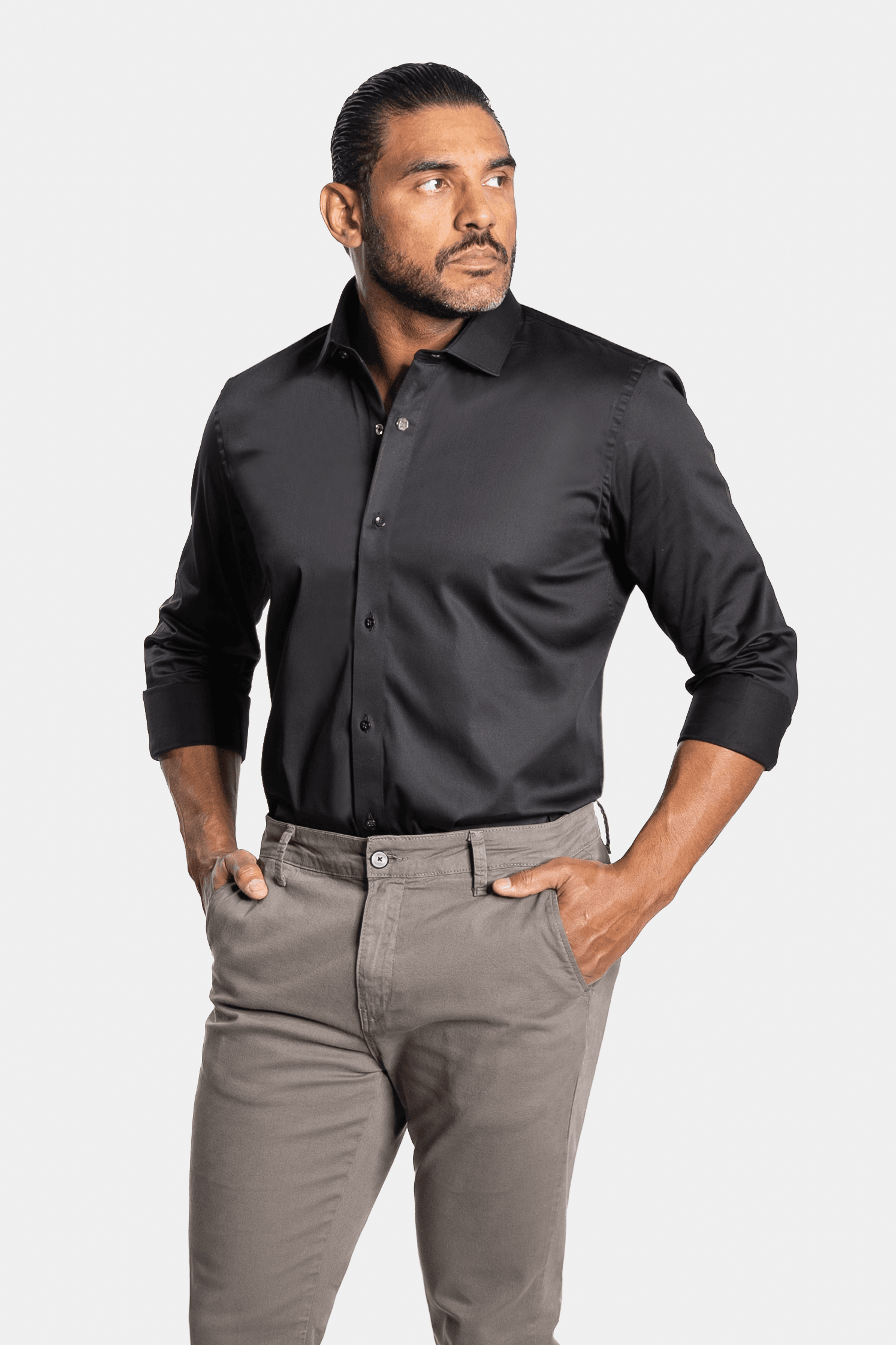 CAMISA ACETINADA LEONE