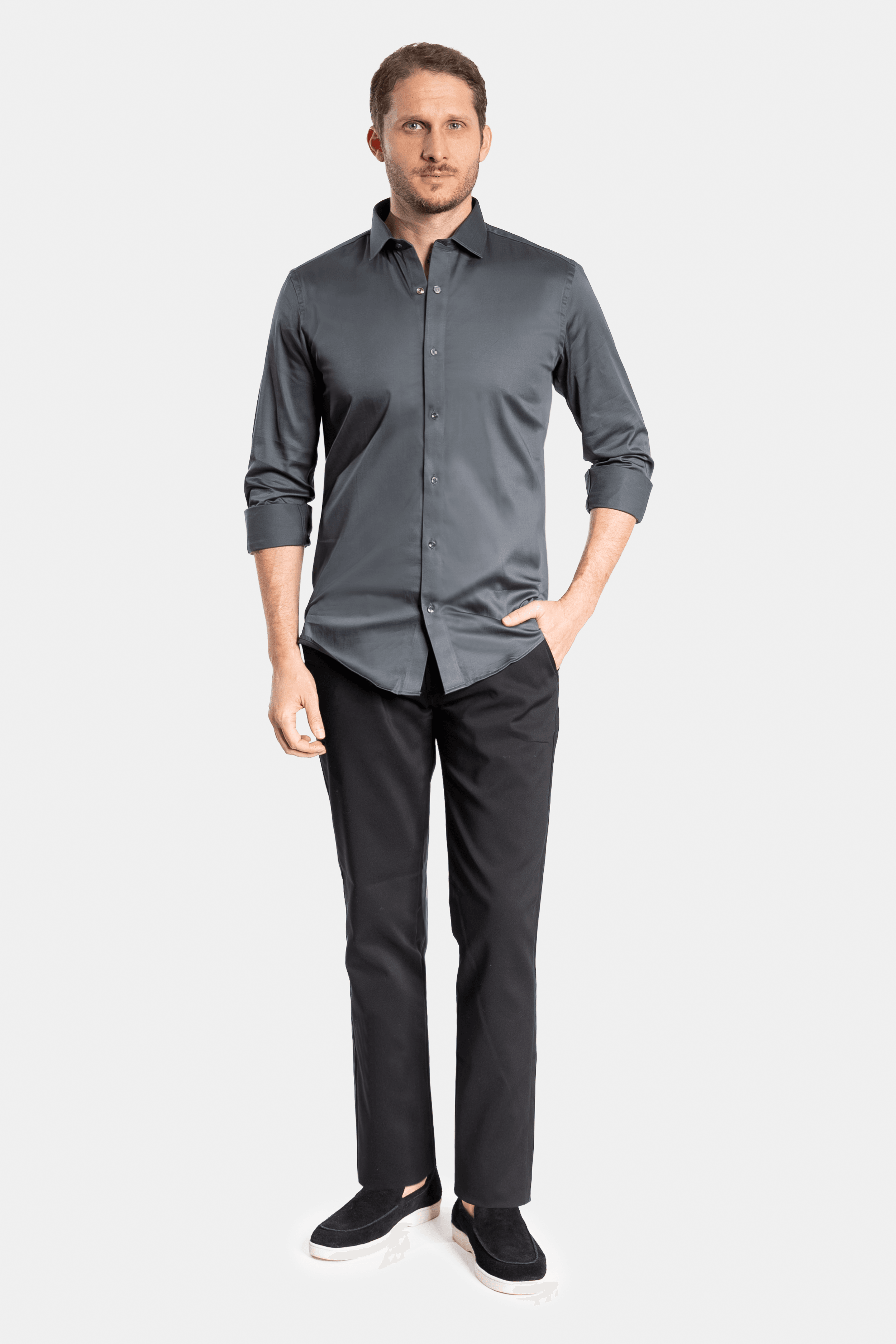 CAMISA ACETINADA LEONE