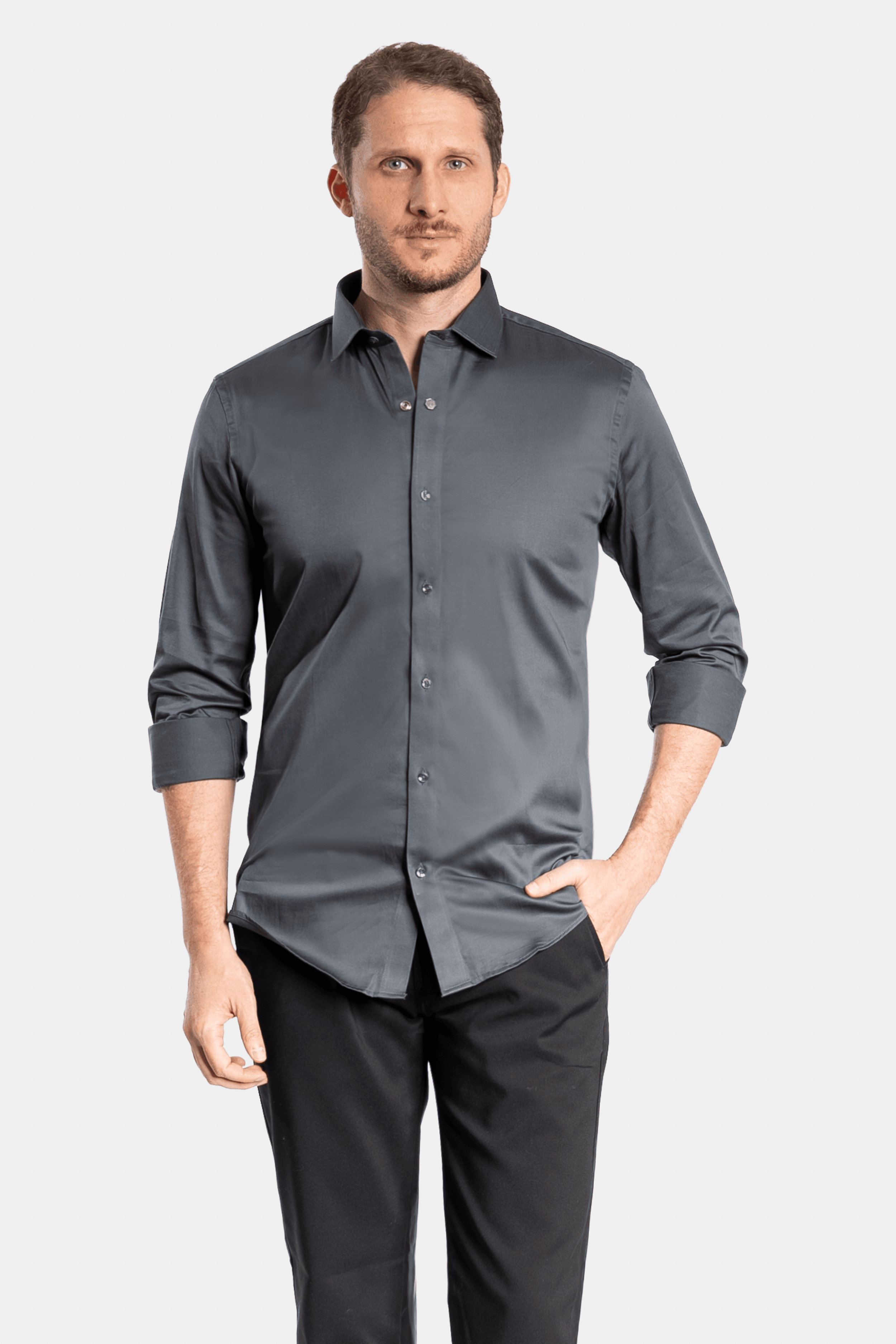 CAMISA ACETINADA LEONE