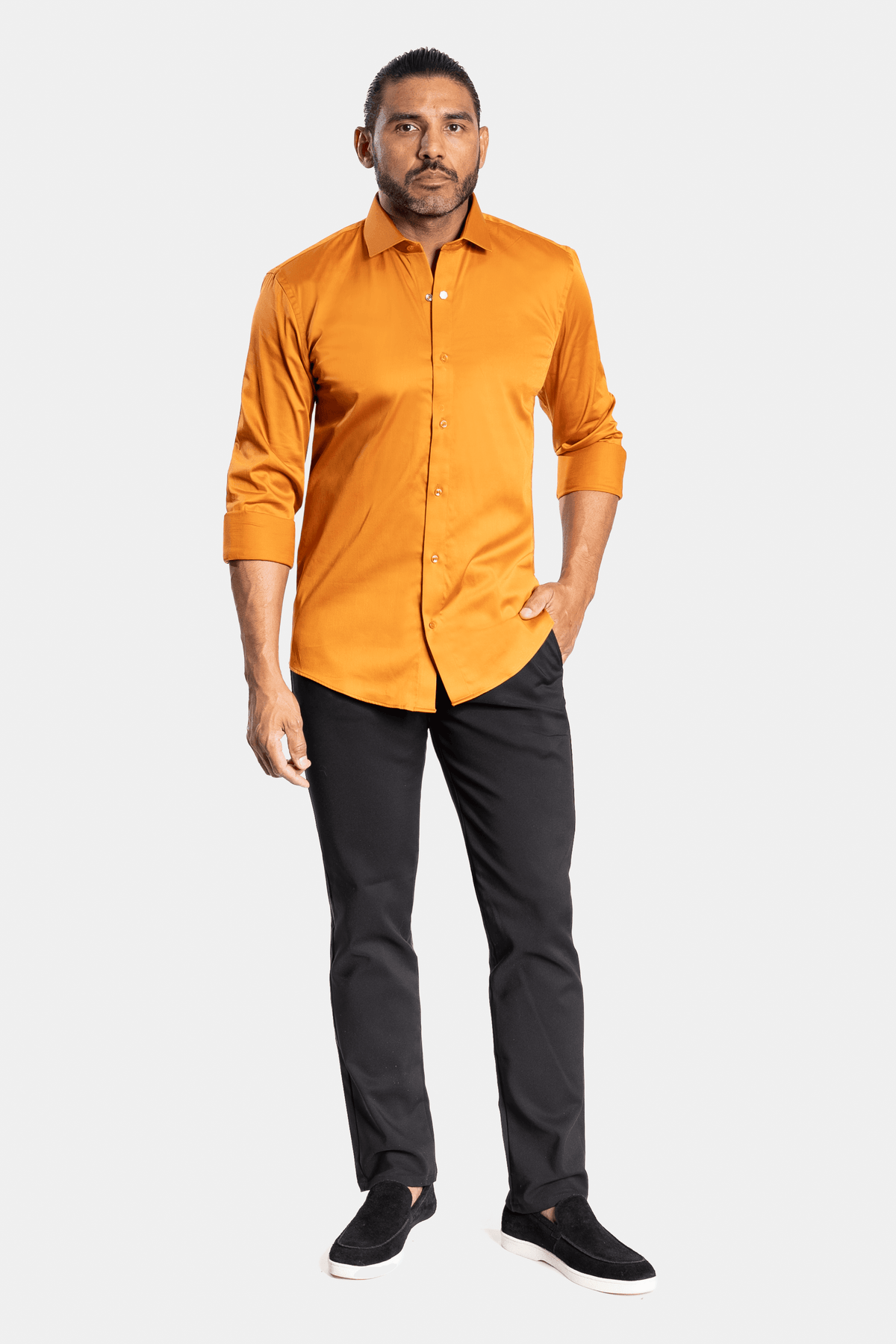CAMISA ACETINADA LEONE