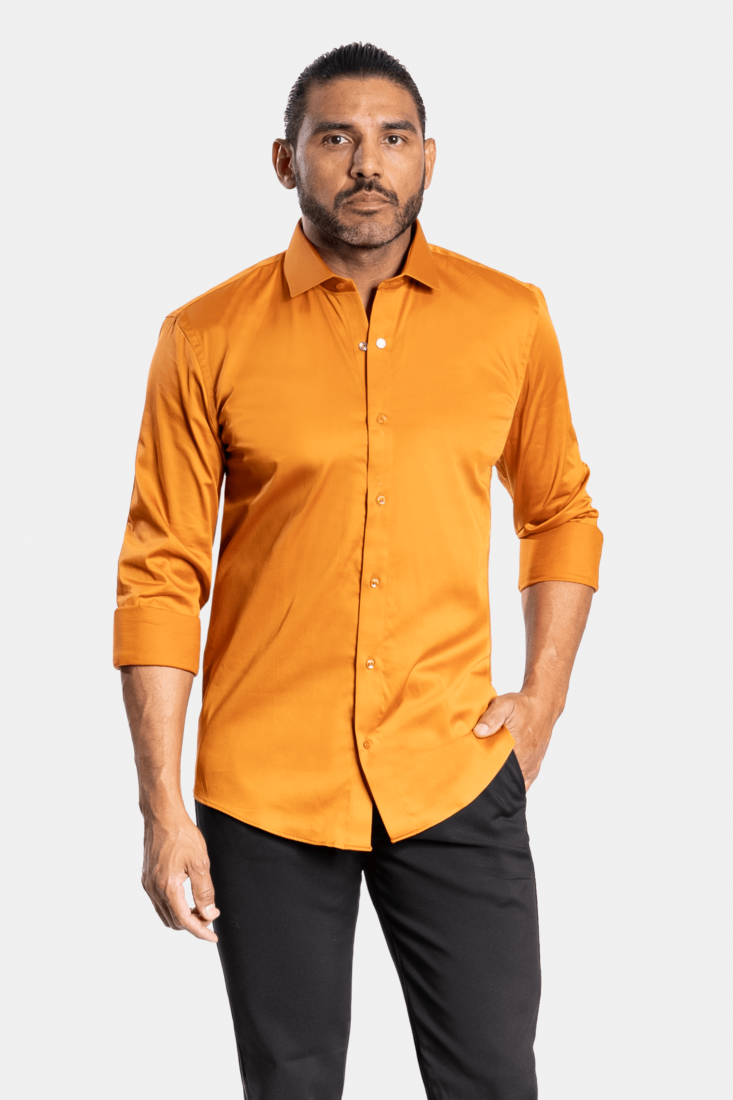 CAMISA ACETINADA LEONE