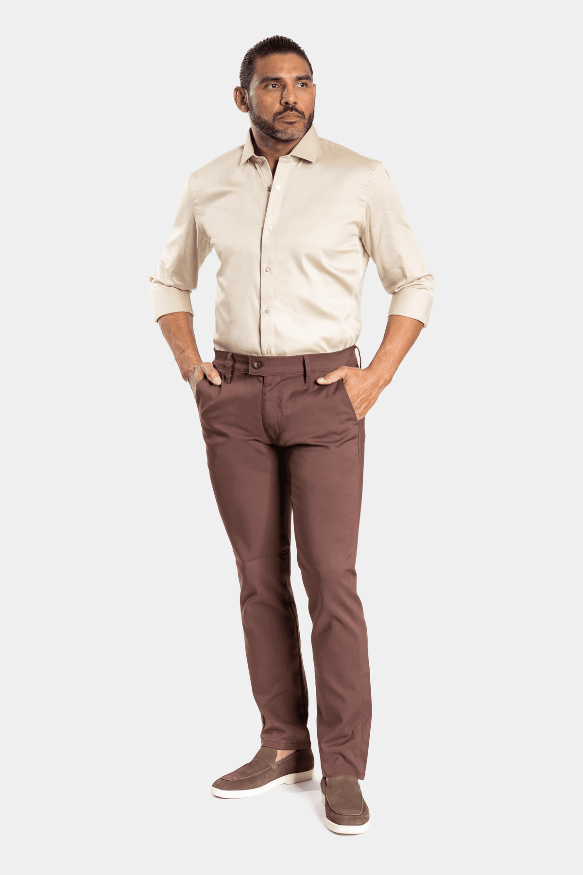 CAMISA ACETINADA LEONE
