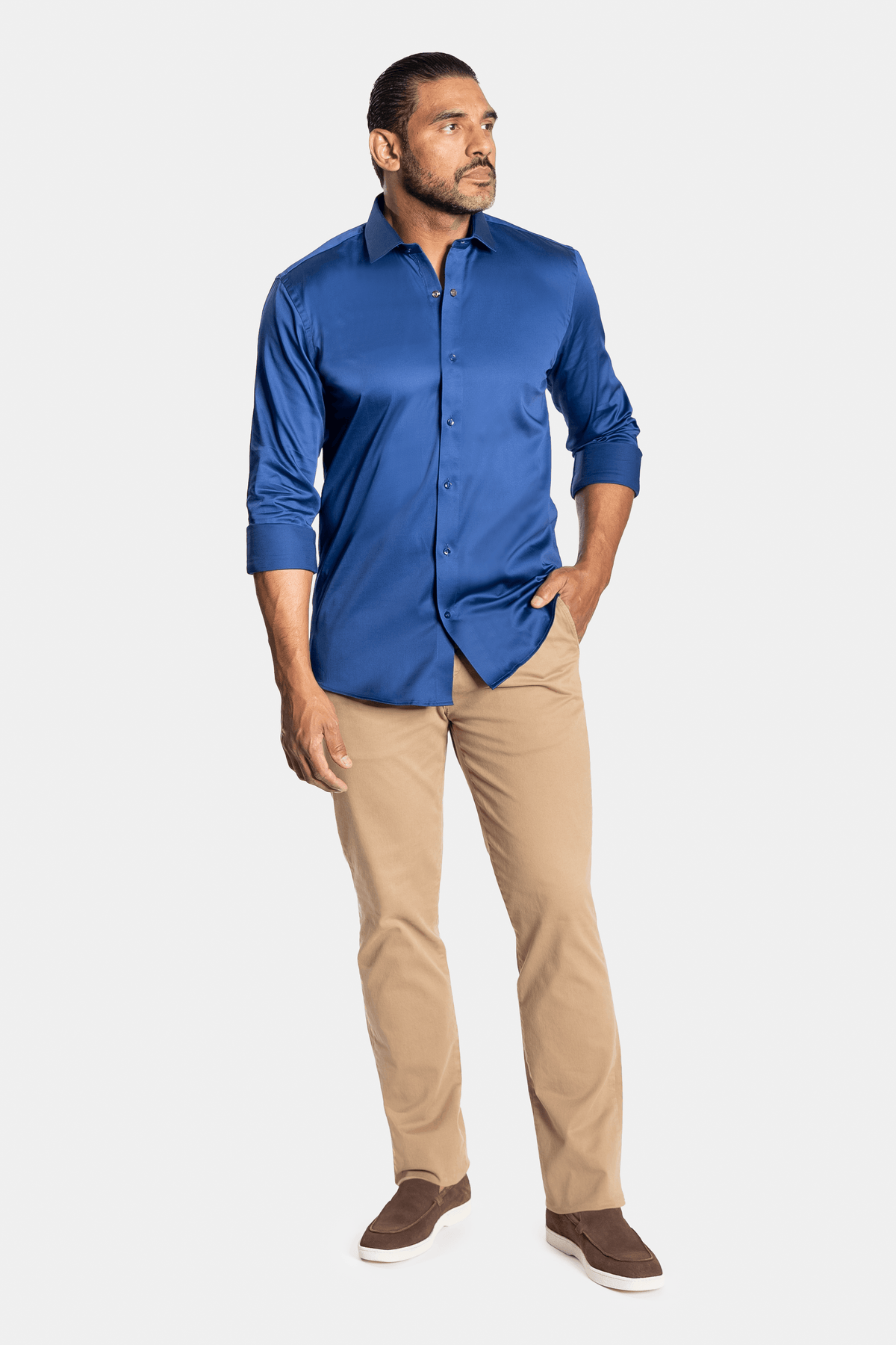 CAMISA ACETINADA LEONE
