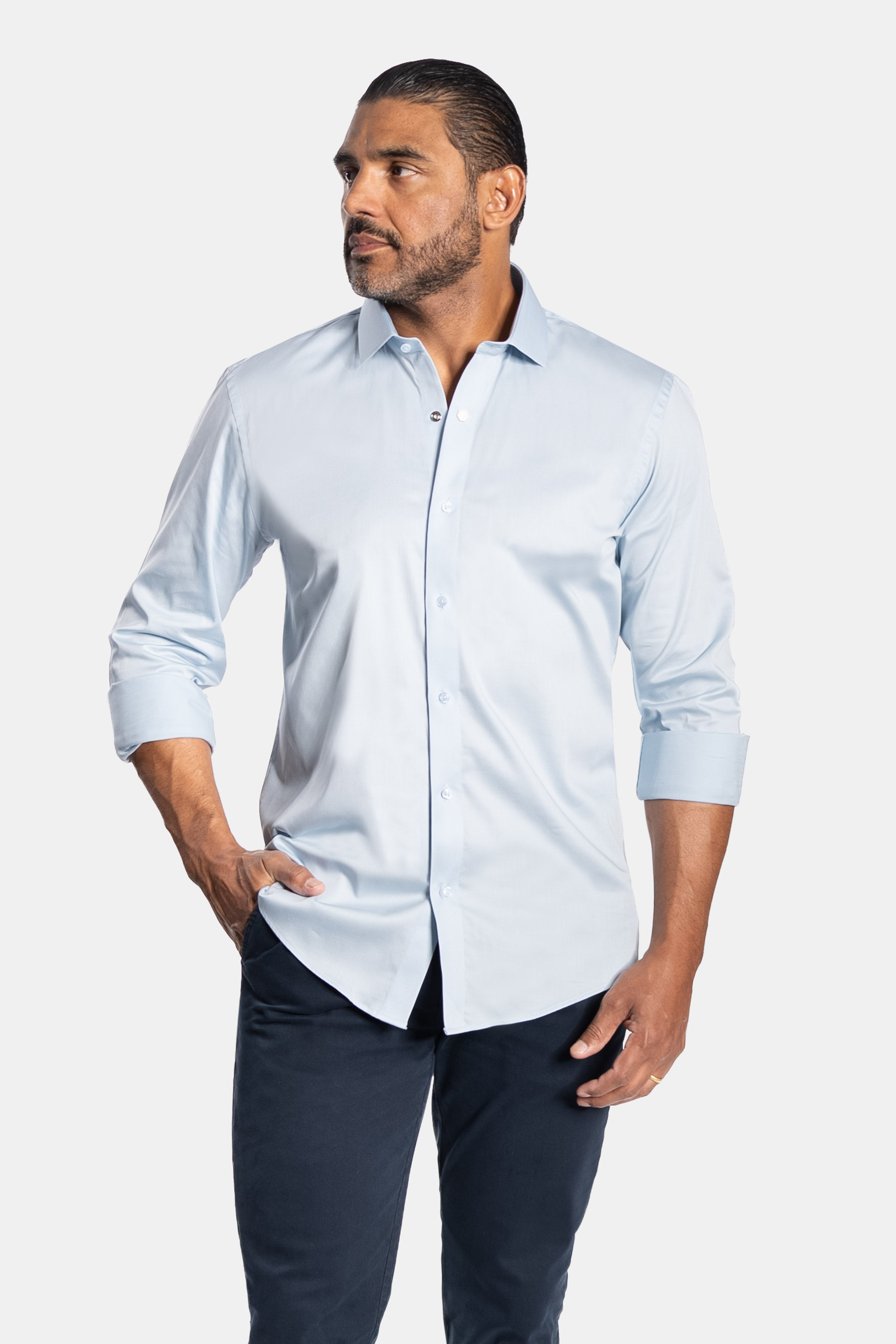 CAMISA ACETINADA LEONE