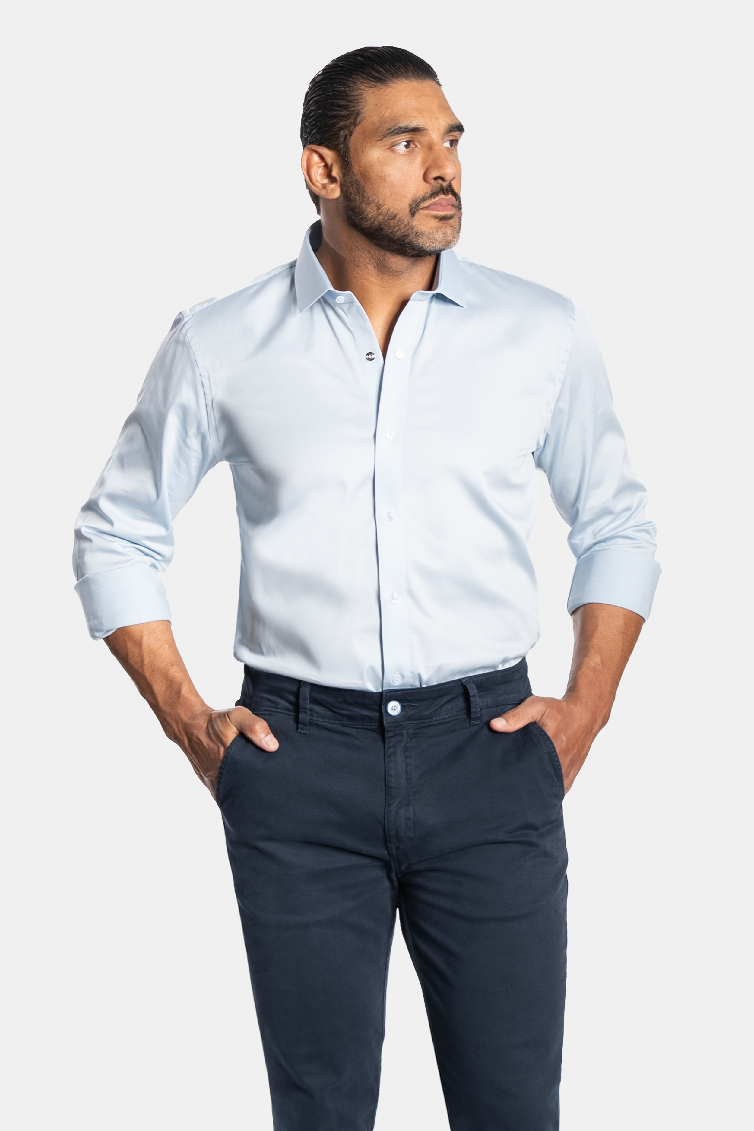 CAMISA ACETINADA LEONE
