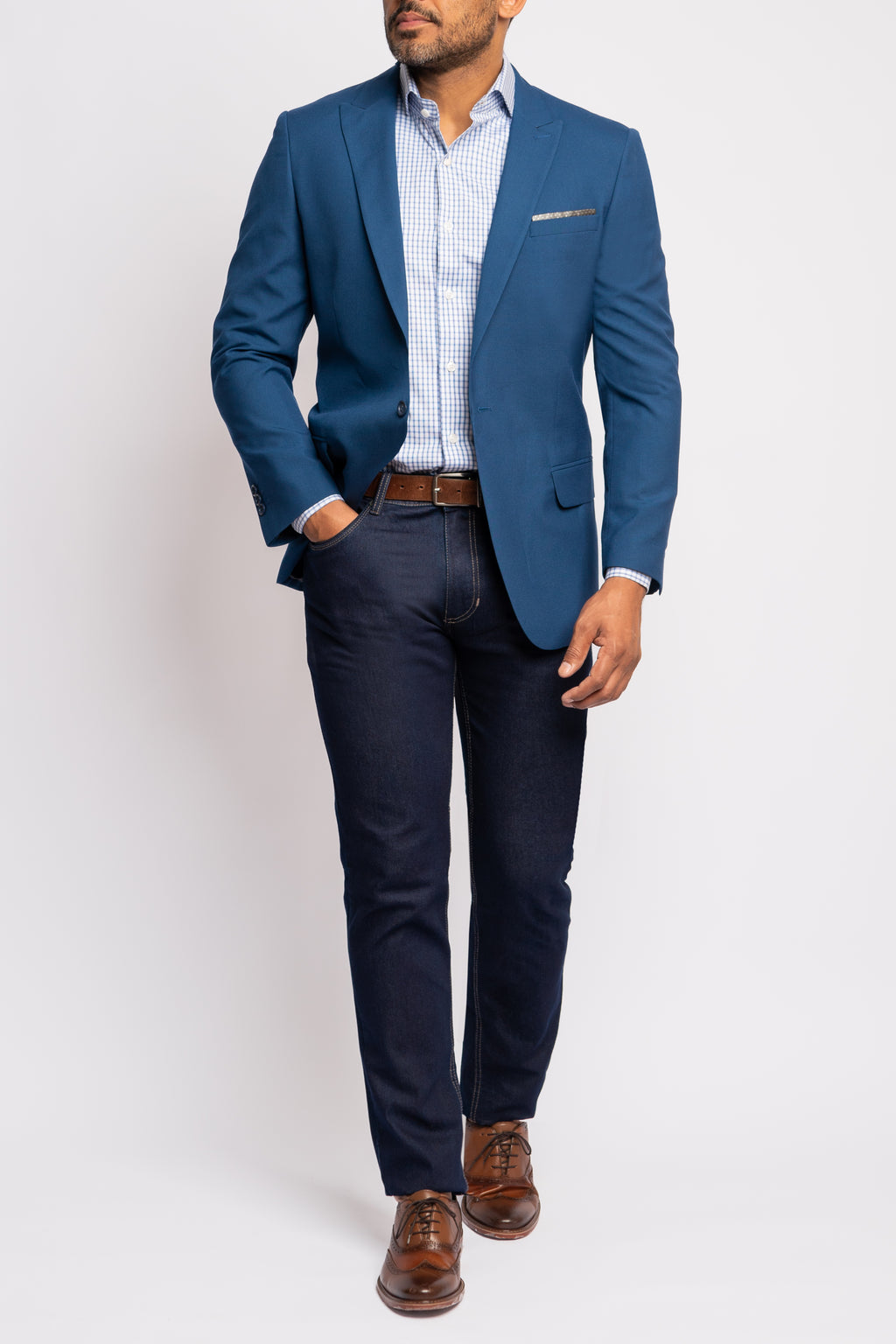 Blazer Azul Médio CRLN